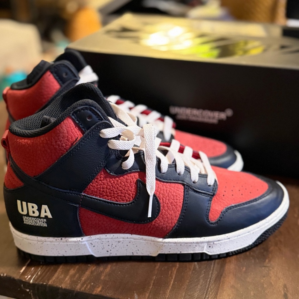 DeadStock Nike Dunk High 1985 x Undercover "UBA" Gym Red/Black-White 9M 10.5/11W